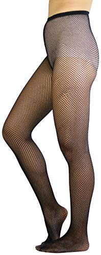 Image of ToBeInStyle Women's Sexy Vibrant Fine Classic Fishnet Full Footed Pantyhose