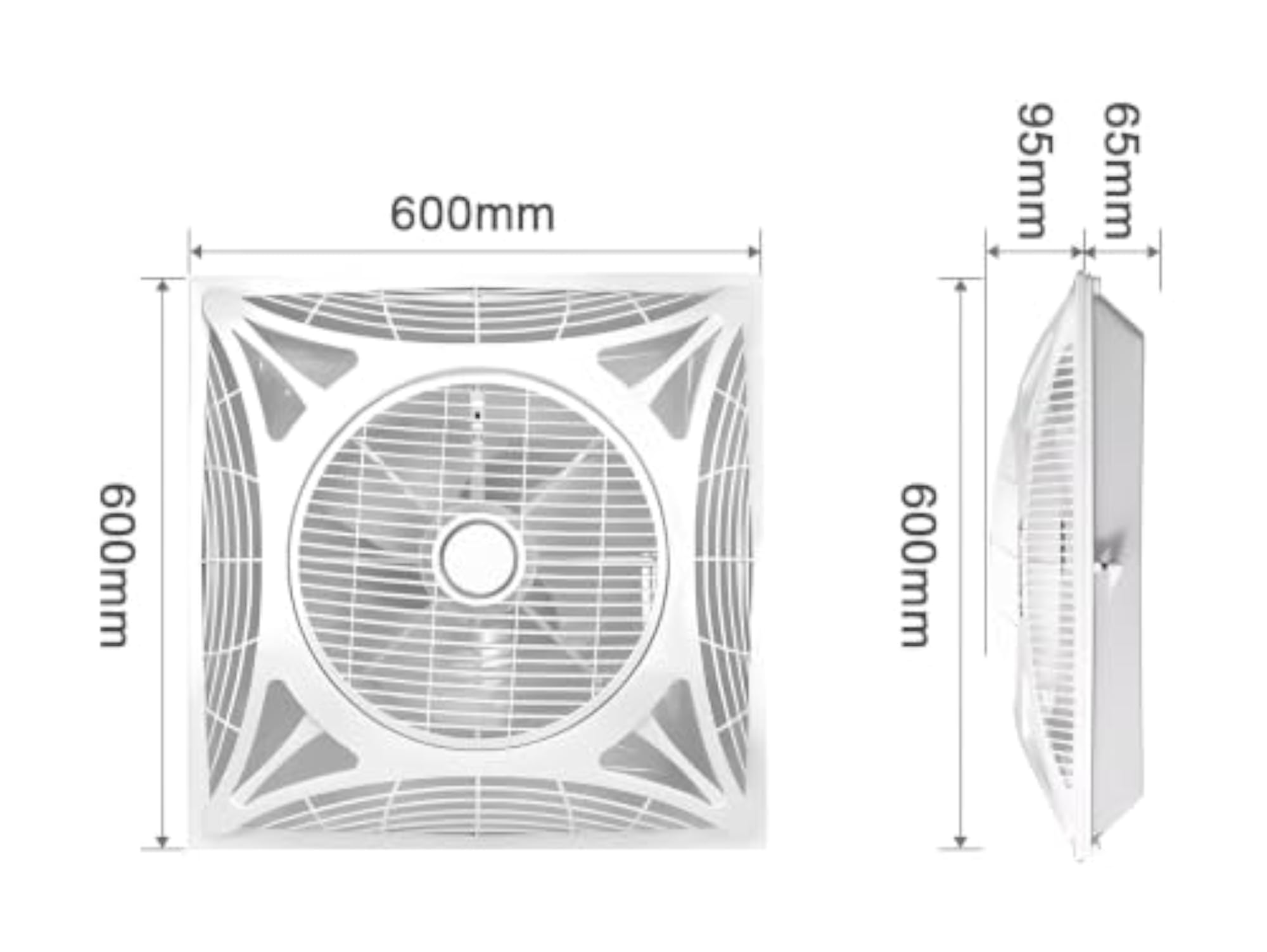 Premium Cassette Fan Recessed Fan for False Ceiling