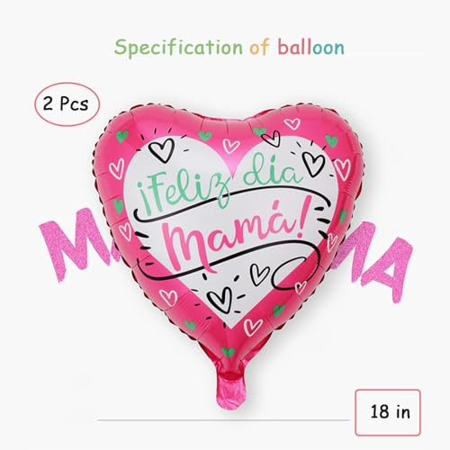 Large Mother's Day Balloons, 43 inches Standing Mom Foil Balloons for Mother's Day Party Mom Birthday Party Decorations by HBLHBLMI - Image 4