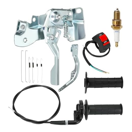 HIAORS 7/8'' Mini Bike Throttle Assembly and Throttle Linkage Kit for Predator 212 196cc Coleman CT200U BT200X CT200U-EX B200R Baja Warrior Massimo MB200 Axis M200 Minibike GX160 GX200 Engine Parts
