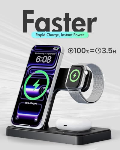 Wireless Charger iPhone Charging Station DROPS TO (BLACK ONLY) - image 5