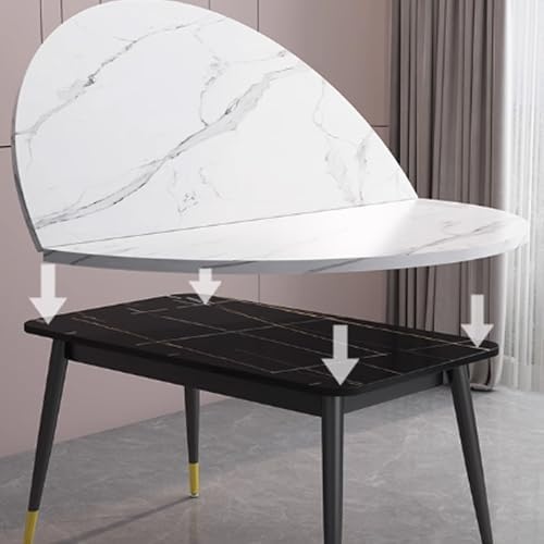 Foldable Round Table Top Extender - 2-Fold Wood Replacement Tabletop, Space-Saving Design, No Legs, 70cm/27.5in - Perfect for Small Spaces & Events