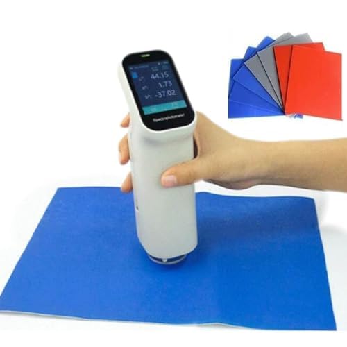 Portable Color Analyzer Digital Precise Colorimeter Color Difference Meter Tester with Touch Screen Function Accuracy 0.01 Aperture 6mm D/8 SCI for Coating Ceramic Test