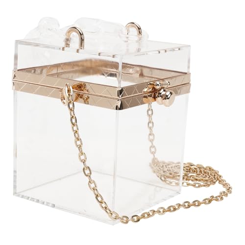 Pochette transparente pour femme sac d'épaule et embrayage acrylique