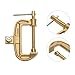 Violiica Welding Ground Clamp 1000A Brass G-Shape C-Clamp for Welding Machine Industrial Applications, Automotive Manufacturing, Shipyards