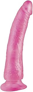 Basix Rubber Works Slim With Suction Cup Dildo Clásico de Color Rosa - 291 gr