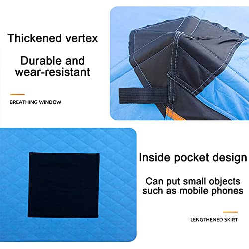 Scycgwj 3-4 Person Ice Fishing Shelter Insulated 210D Oxford Fabric Portable Easy-Zipper Pop-Up Tent With Bag, Insulated Windows #TOP6