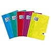 Oxford Touch schoolschrift A5, 60 vellen, gelinieerd, pak van 5 kleurenmix