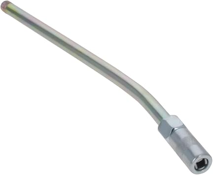 Auniwaig 1/8" NPT Grease Fitting Standard Grease Metal Extension Tubes 9.1" Long with Grease Nozzle Zinc Plated For Hand Operated Greaseguns 1pcs | Standard Grease Metal With Grease Nozzle, Zinc Plated, For Hand Operated Greaseguns