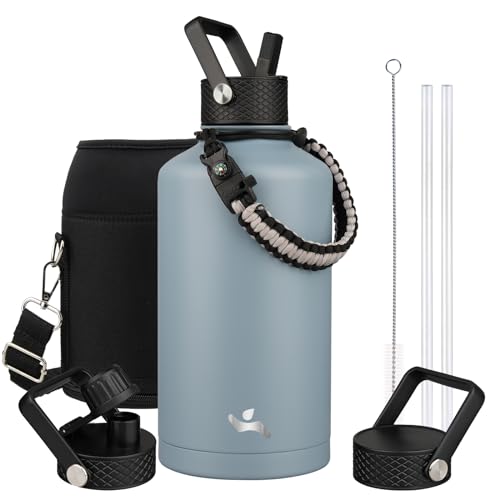 With Straw,87 Oz 3 Lids Water Jug With Carrying Bag,paracord