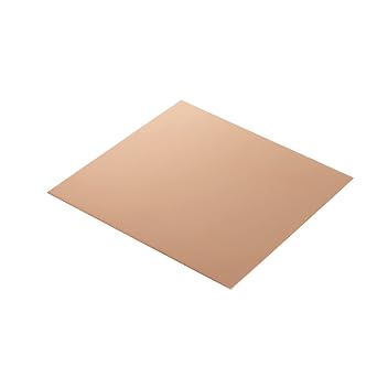 2pcs Pure Copper Sheet Plate 6 x 6 x 20 Gauge, 99.9% Cu Metal for Industry Supply, DIY Projects, Experiments