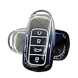 ATFIGII Coque de clé compatible avec Chery Omoda 5 Tiggo 7 Tiggo 8 Tiggo 8 Pro pour Jaecoo 7 Coque de protection en TPU pour clés 4 boutons Couleur dégradée
