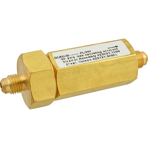 Bunn-O-Matic Full Flow in-Line Strainer 23820-1000