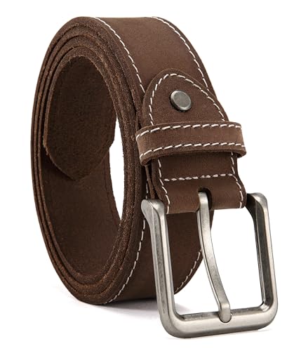 CHAOREN Leather Belt for Men, 38mm Mens Belts Casual, Handmade Full Grain Leather Belt for Jeans