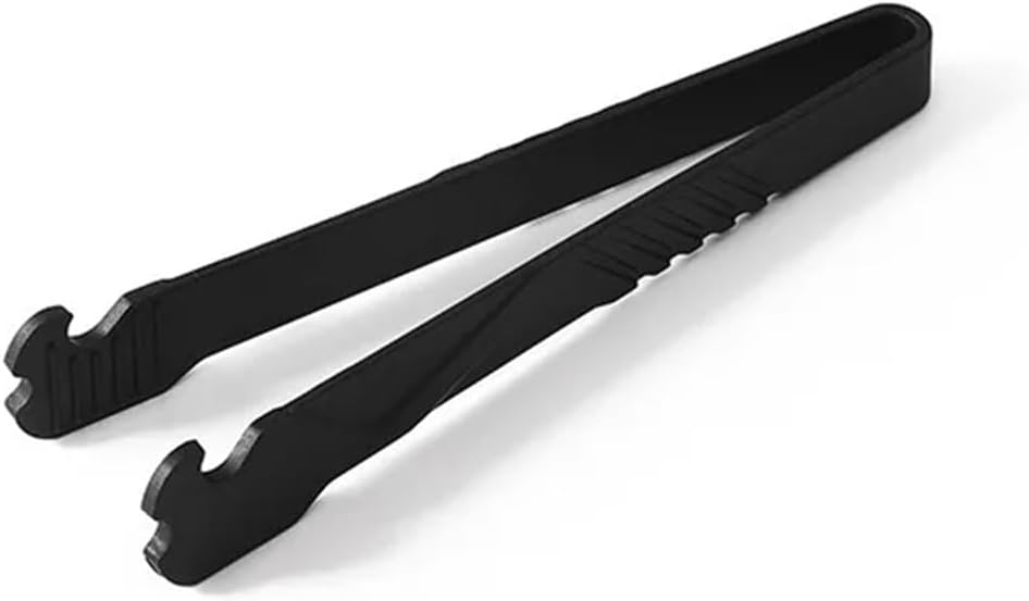 BBQ Food Toast Tongs Trivet Tongs for Kitchen Tongs Non-Slip Cooking Clip Clamp BBQ Salad Tools Grill Kitchen Accessories Accessories(Black)