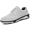 ULTIANT Men’s Golf Shoes Fixed Nailless Sole Lightweight Breathable Spikeless Outdoor Footwear Size7.5-13