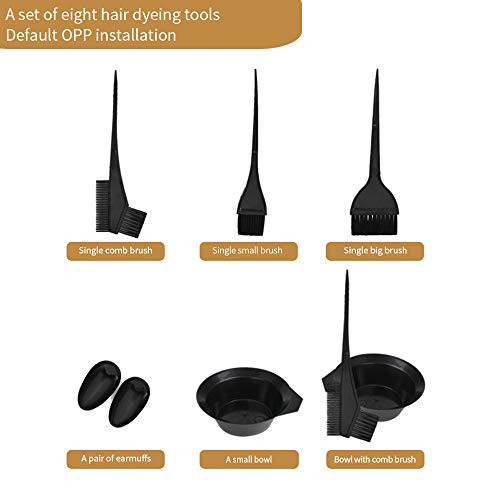 Andoer 22 PCS Kit de Coloração de Tintura de Cabelo 2 Tigela de Tingimento de Cabelo 2 Pentes de Cor