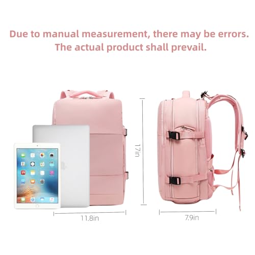 Large Travel Backpack for Women Waterproof Outdoor Hiking Backpack with USB Charging Port Shoes Compartment2