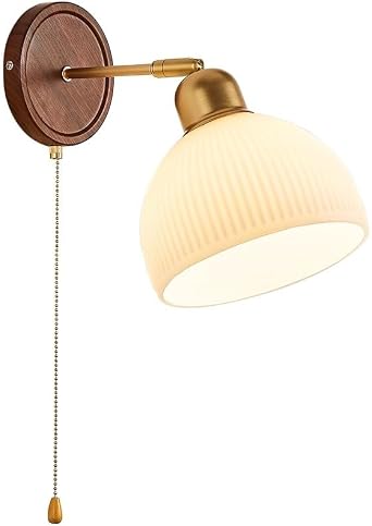 E27 Wall Sconce with Pull Chain Switch,Adjustable Wall Light Fixture with Pull Chain, Hardwired Wall Lighting for Bedroom Hallway Bathroom Vanity Wall Lamp