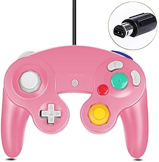 Gamecube Controller, Classic Wired Controller for Wii Nintendo Gamecube (Pink)