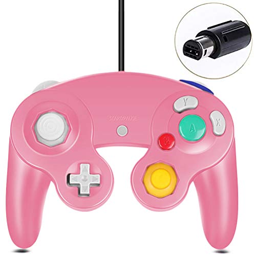 Gamecube Controller, Classic Wired Controller for Wii Nintendo Gamecube (Pink)