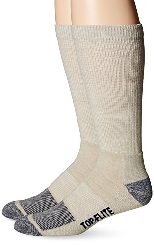 Top Flite Men's Sport Half Cushion Crew Ultra Dri Socks 2 Pair Pack