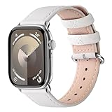 Ya en manzanajugosa.com: Fullmosa Correa de Reloj Compatible con Correa Apple Watch 38mm 40mm 41mm 42mm 44mm 45mm, Correas de Repuesto de Cuero Genuino Compatible con iWatch 9/8/7/6/SE/5/4/3/2/1, para Hombres Mujeres