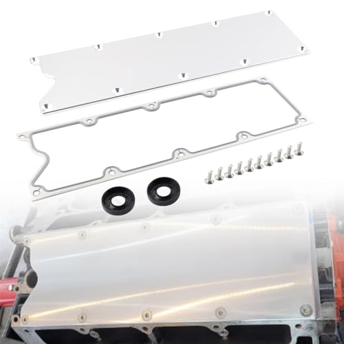 Image of LS Gen3 Valley Cover Pan Plate Compatible with LSX LS1 LM7 LR4 LQ4 LS6 L59 LM33 LQ9 LM4 Chevy GMC Silverado Sierra SUV