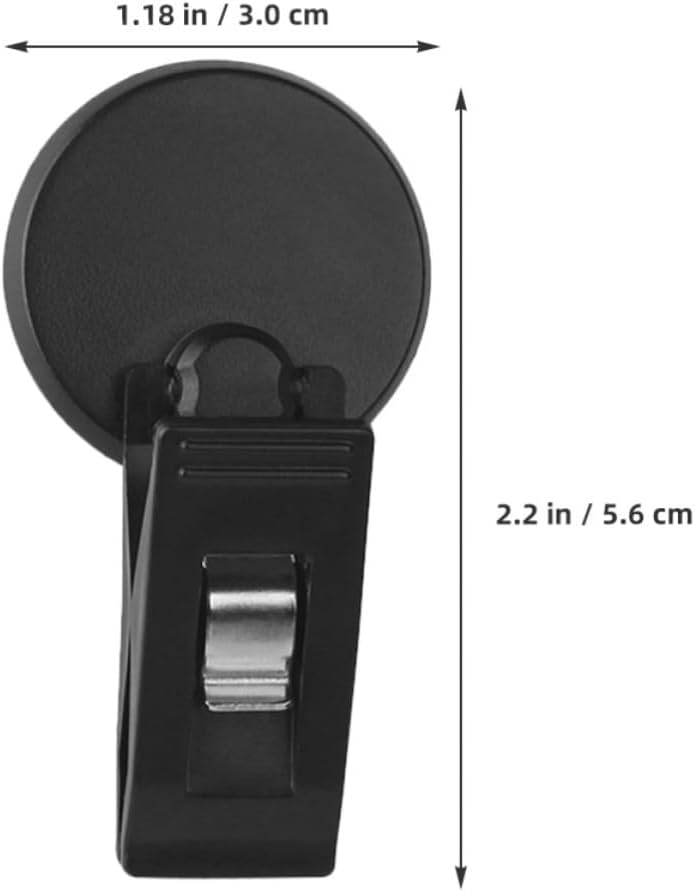4pcs Car Visor Card Clip for Sunglasses and Eyeglasses, Black image 2