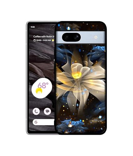Image of Art Flower Design Premium 2D Printed Metal Back Case Cover for Google Pixel 7A 5G