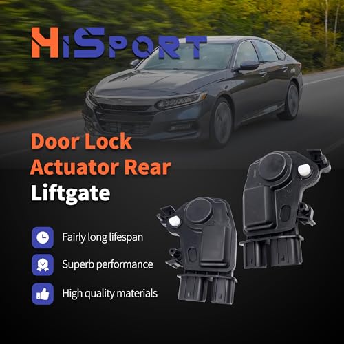 Image of HiSport 72155-S5P-A11 Door Lock Actuator Motor Front Left & Right - Compatible with Honda Accord 2003-2007 Civic 2001-2005 CR-V 2002-2006 Odyssey 2005-2009 Pilot 2003-2008 Acura RSX 2002-2006