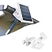 Koroao Gutter Mount for Ring Solar Panel - Stable and Easy Install The Best Angle Wall Mount Bracket to Get Sun Exposure - Ring Solar Panel Accessories (1-Pack, White)