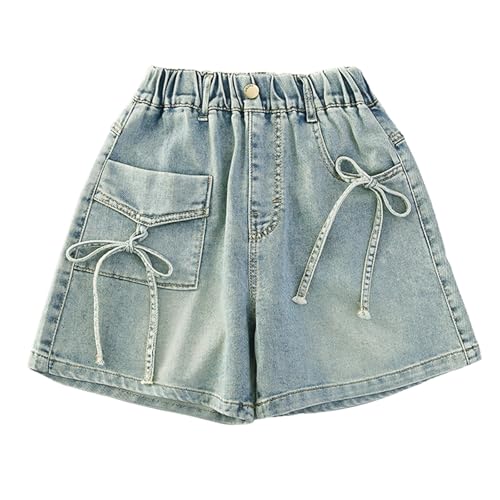 Girls Jorts Baggy Bermuda Cargo Jean Shorts Kids Stretchy Wide Leg Y2K Short Pants Youth Knee Length Denim Shorts with Pocket2