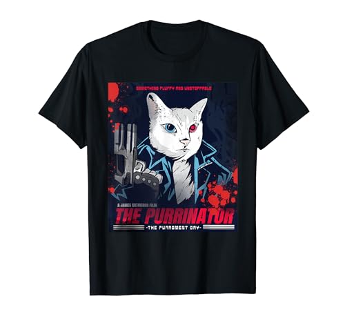 Vintage Movie Poster "The Purrinator" Funny Cat T�V���c