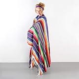 Charlbytion Mexican Serape Blanket Table Runners Soft Cozy for Bed or Sofa Household dust Cover Thro