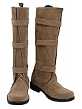 Forwacos Adult Anakin Skywalker Cosplay Boots Men Luke Skywalker Shoes Jedi Uniform for Halloween (Luke Style 2, Men US Size 12)