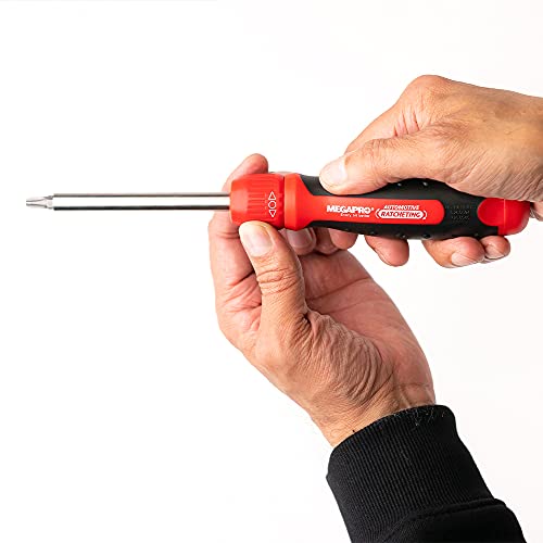 Megapro 211R1C36Rd 1" 13-In-1 Ratcheting Automotive Driver Bits In Red #TOP5