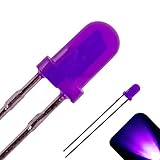 3mm Round Top Diffused UV/Purple LED - Ultra Bright (Pack of 20)