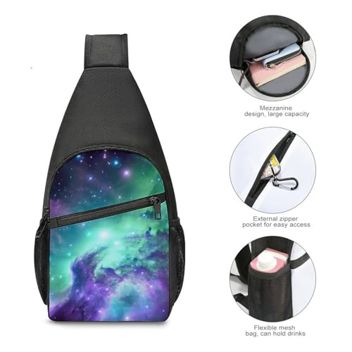 Mochila tipo bandolera blanca para deporte y senderismo miniatura 5
