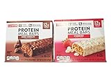 Elevation Protein Meal Bars Strawberry and Double Chocolate 9.5oz 270g (Two Boxes)