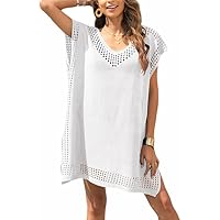 Codkkre Pareo Playa de Crochet Muje Vestido de Playa Verano Sexy