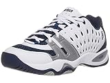 Prince Men's T22 Tennis Shoe,White/Navy/Silver,9 M US