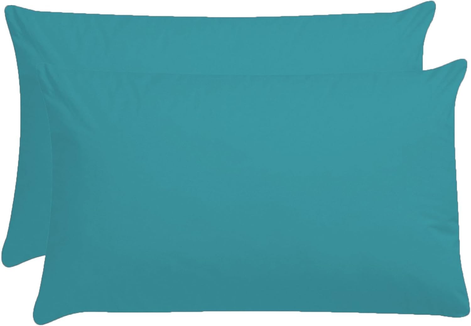 Plain Dye Baby Toddler Pillows 60x40cm,Soft Cot Bed Pillow 2 Pack,100% Brushed Cotton Boys Girls Nursery Pillow Kids Bedding,Travel Junior Small Pillows, Teal