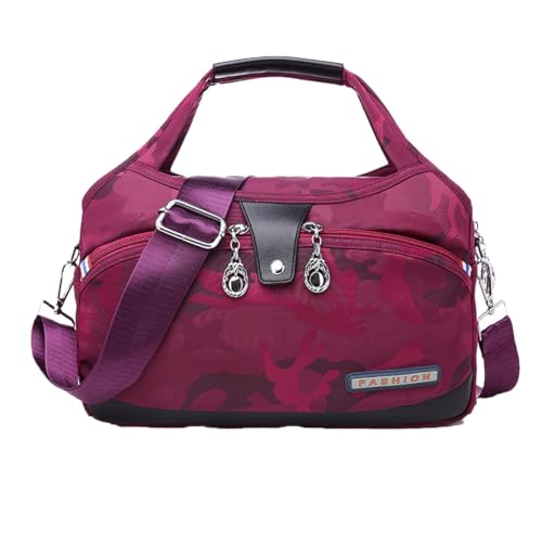 Blaciokamith Soft Side Lightweight Underseat Tote Bag, Multi-Pocket Fashion Waterproof Anti-Theft Handbag Crossbody Women's