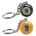8-Ball & 9-Ball Miniature Pool Ball Keychains