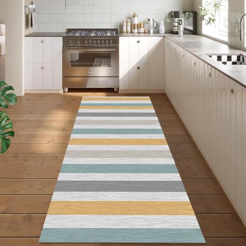 Alfombra larga para pasillo 50x330 cm lavable y clásica 5