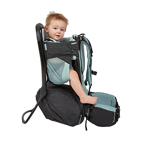 Thule-Sapling-Child-Carrier-Backpack-Machine-Washable-Seat-Self-Standing-Frame-Adjustable-padded-straps-for-parents-Ergonomic-seat-with-under-leg-support-for-child-UPF-50-Sunshade