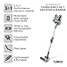 Tower T513011 VL70 Cordless 3-in-1 Pole Vacuum Cleaner with Flexi Pole, HEPA 12 Filter & Anti-Tangle Floor Head, 1L Dust Tank, 29.6V Li-ion, Aqua Blue