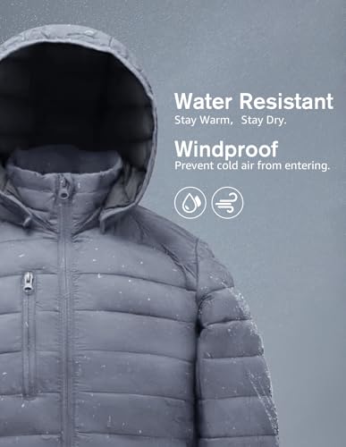 fit space Classic Puffer Jacket for Girl Boy Synthetic Down Jacket Lightweight Winter Warm Coat Padded Quilted Zip-Off Hood3