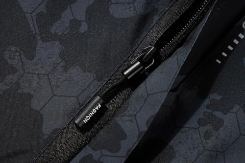 PADOLA Veste Homme mi Saison Veste de Pluie Homme Coupe Vent imperméable Blousons Printemps été Softshell Camouflage Legere Manteau Automne Hiver (0 Noir 2XL) – vue 9